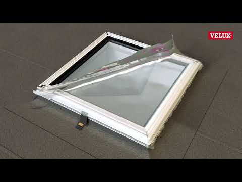 VELUX   CVP   curved glass rooflight installation