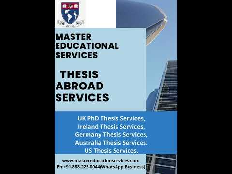 Abroad Thesis Writing Services In India