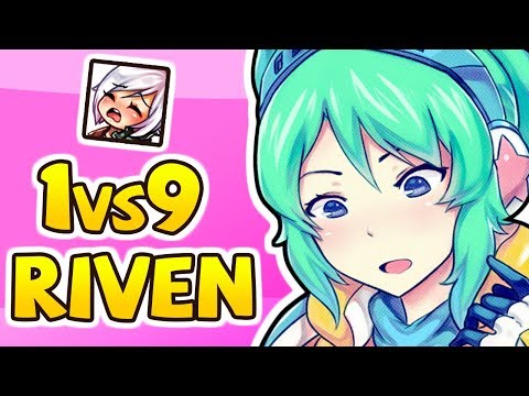 BoxBox - LEGIT 1v9 RIVEN PLAYS ALL DAY