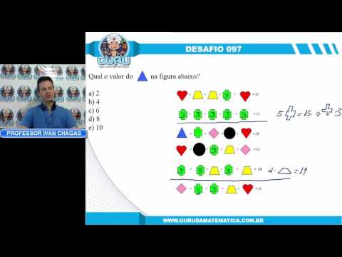 DESAFIO 097 - QUAL O VALOR DO TRIÂNGULO? (www.gurudamatematica.com.br)