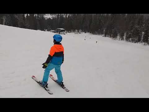 prima lecție de ski - Stana de Vale