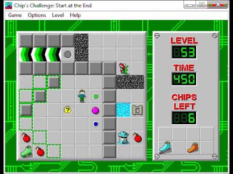 CCLP1 level 53 solution - 408 seconds