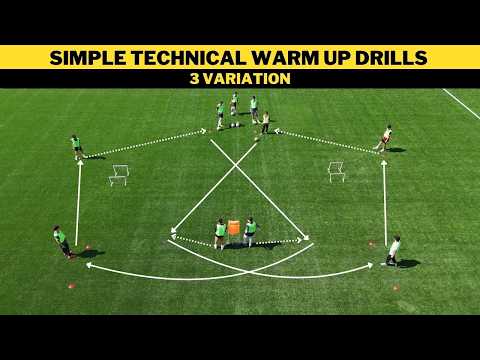 Simple Technical Warm Up Drills | 3 Variation | Football/Soccer Training thumbnail