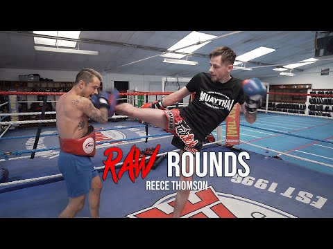 RAW ROUNDS: Reece Thomson Muay Thai Pad Work | Siam Boxing