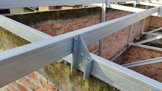 Download lagu Pasang Atap Miring Minimalis Rangka Baja Ringan dengan Sopi-sopi mp3