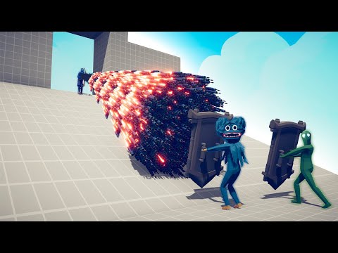 POPPY PLAYTIME + ZOMBIE MIRROR SHIELDS vs EVERY GOD - TABS | Totally Accurate Battle Simulator