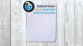 B2BGateway Gold Mapping Specifications