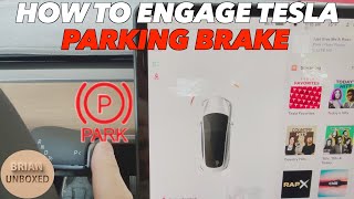 How To Engage The Tesla Parking Brake