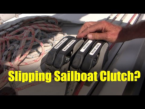 How to diagnose and fix a slipping sailboat line clutch