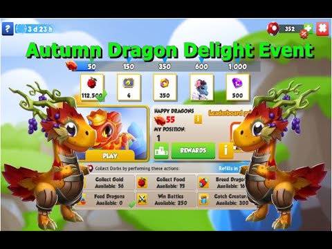 Autumn Dragon Delight Event-Dragon Mania Legends | Fall Bounty Dragon | DML