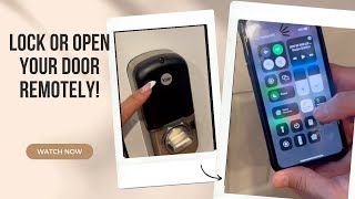 Lock & Open your door REMOTELY with the YALE LOCK!