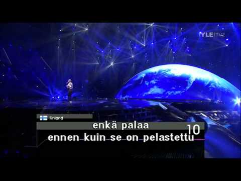 Finland : Eurovision Song Contest Semi Final 2011 finnish subtitle