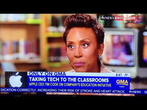 GMA Lauren Reehl with Robin Roberts - Taking Tech to the Classroom Segment