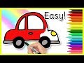 How To Draw A CAR Easy Kids Drawings