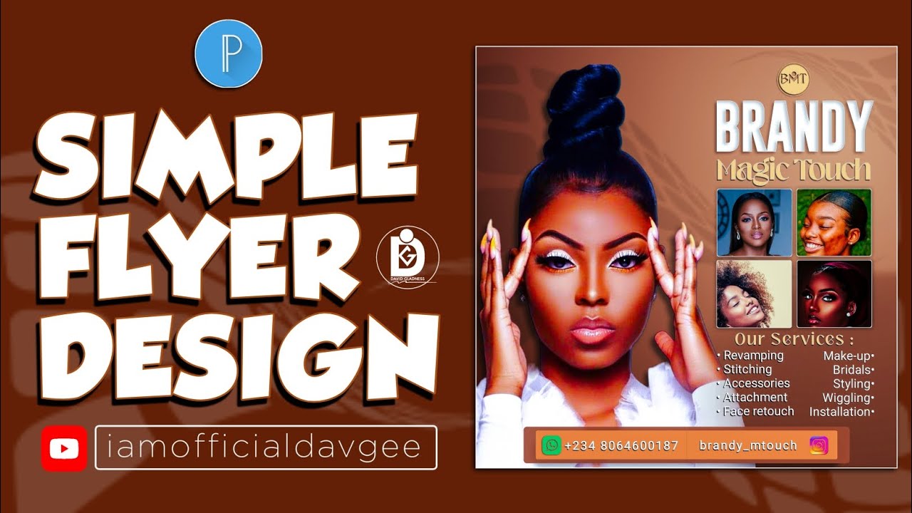 MAKEUP FLYER DESIGN | PIXELLAB TUTORIAL | SMARTPHONE GRAPHICS