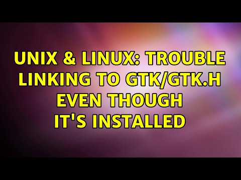 Unix & Linux: Trouble linking to gtk/gtk.h even though it's installed
