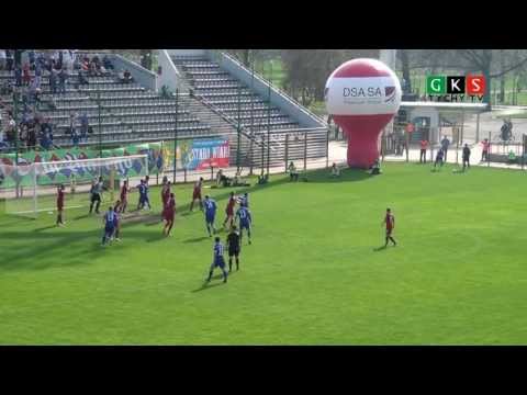 25. kolejka: Miedź Legnica - GKS Tychy 2:1. Bartczak 1:0