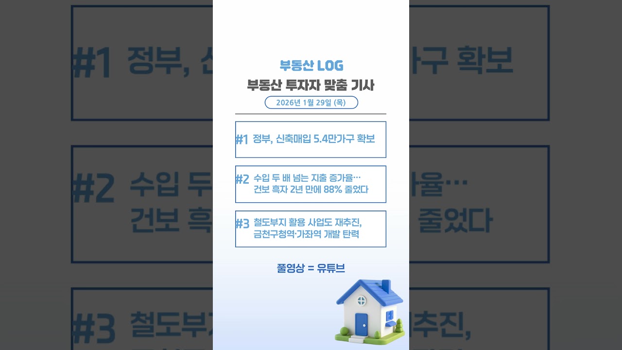 공공주택 5.4만가구에 역세권 개발 급물살 [AI PRISM]