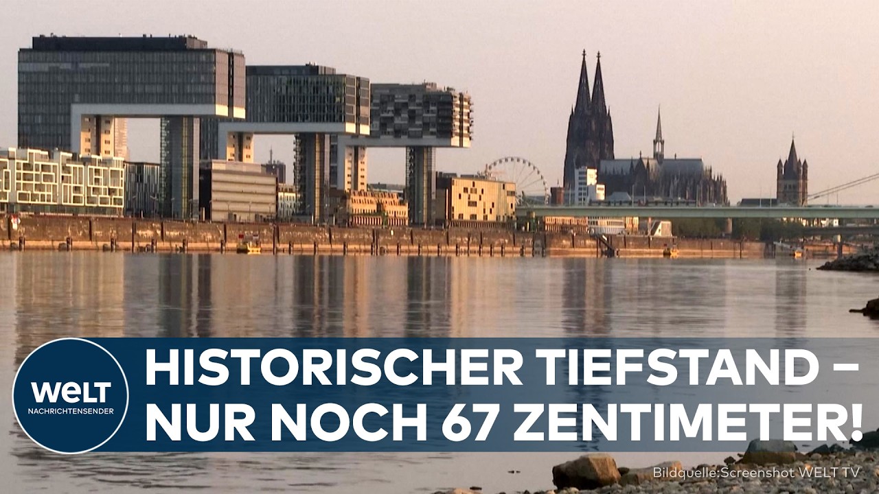 RHEIN AUF REKORDTIEF: Nur noch 67 Zentimeter – Schifffahrt unter Druck!