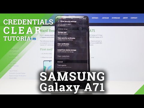 How to Clear Credentials on Samsung Galaxy A71 – Remove All Certificates