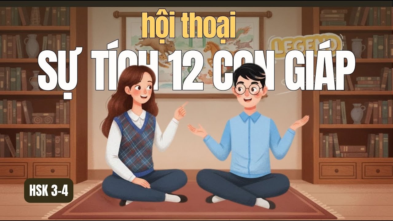 Học tiếng Trung qua sự tích 12 con giáp: Vừa nghe kể chuyện, vừa giỏi HSK 3-4.