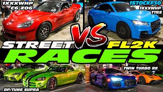 FL2K 22 BEST RACES - 1STOCKF30 1XXXWHP TTRS VS C6 Z06, SUPRA, HELLCAT, ZL1, R8, GTR, MCLAREN, F150