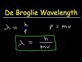 De Broglie Wavelength Problems In Chemistry