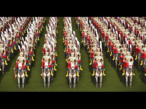2,000 WINGED HUSSAR vs 2,000 18th OFFICERS! - COSSACKS 3