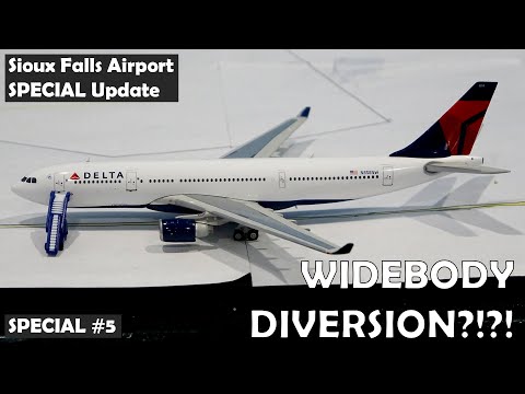 *MASSIVE* Sioux Falls Regional Airport SPECIAL UPDATE - WIDEBODY DIVERSION!!!