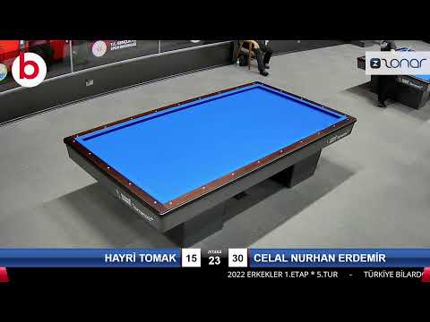 HAYRİ TOMAK & CELAL NURHAN ERDEMİR Bilardo Maçı - 2022 ERKEKLER 1.ETAP-5.TUR