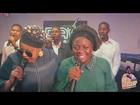 Prophetess Wunmi Awoniyi "GbogomiFunmi" ministering at 21 Days of Abba Timeless Worship