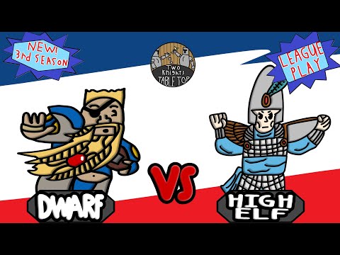 Trying out High Elf of Legend (Dwarf VS High Elf) blood bowl season 3 gameplay