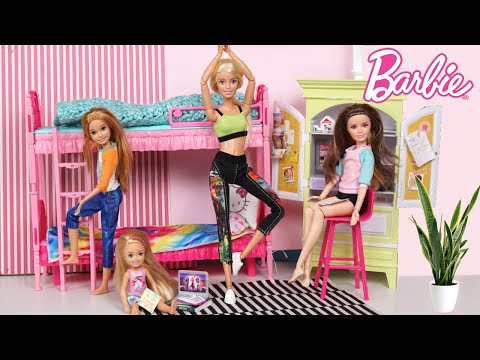 Barbie Family Home School Morning Routine - Titi Toys Dolls