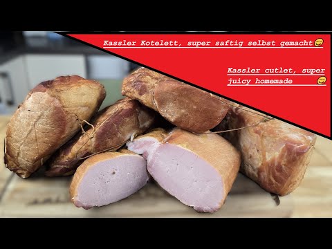 Kassler Kotelett, supersaftig  einfach selbst gemacht😋/  Kassler cutlet, super juicy easy homemade😋