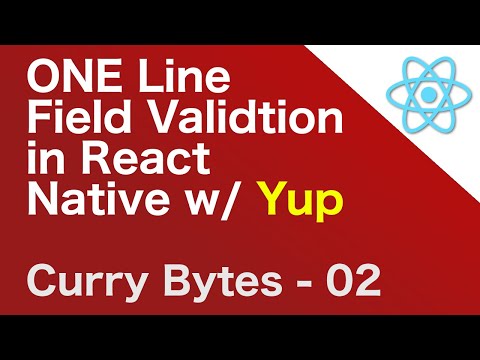 Use Yup to easily validate forms in React Native