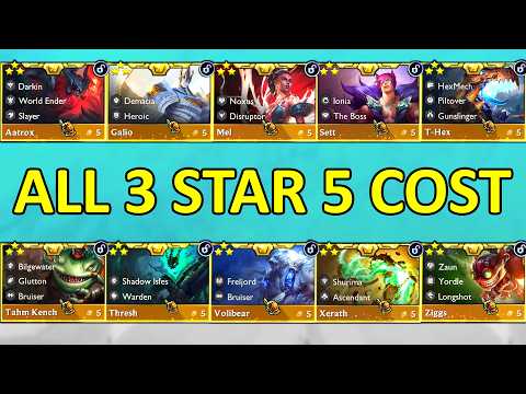 Set 16 ALL UNLOCKABLE 5 Cost Units 3 Star ⭐⭐⭐