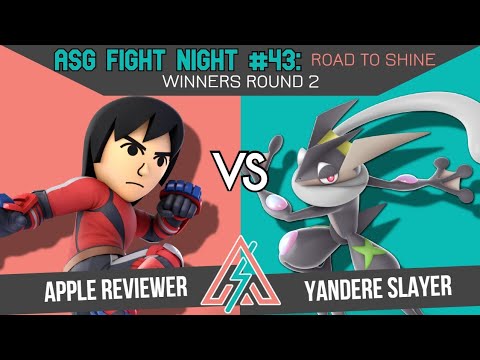 ASG 43: Road to Shine WINNERS ROUND 2 - Apple Reviewer (Mii Brawler) vs YandereSlayer (Greninja)