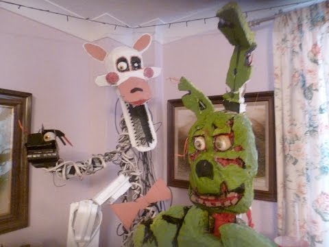 Five Nights At Freddy's Real Life Size Models, SpringTrap (Not Finished) Video
