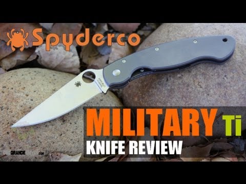 Spyderco Military Titanium C36TIP Folding Knife Review | OsoGrandeKnives