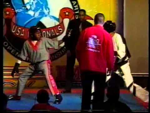 Askia Allison vs Raymond Daniels 1999 USA Nationals Karate Tournament in Las Vegas