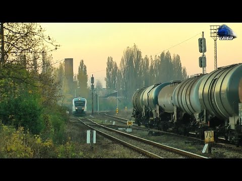 DA 60-1695-0 RO-TFG VS Automotor Desiro VT642 DMU in Oradea Est Triaj pe Apus/on Sunset