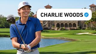 Charlie Woods Mic'd Up 9-Hole Practice Round at TPC Sawgrass