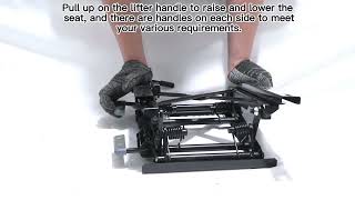 truck seat height riser/ Height Adjuster for seat Heavy Duty Truck Driver Seat lifting mechanism youtube video