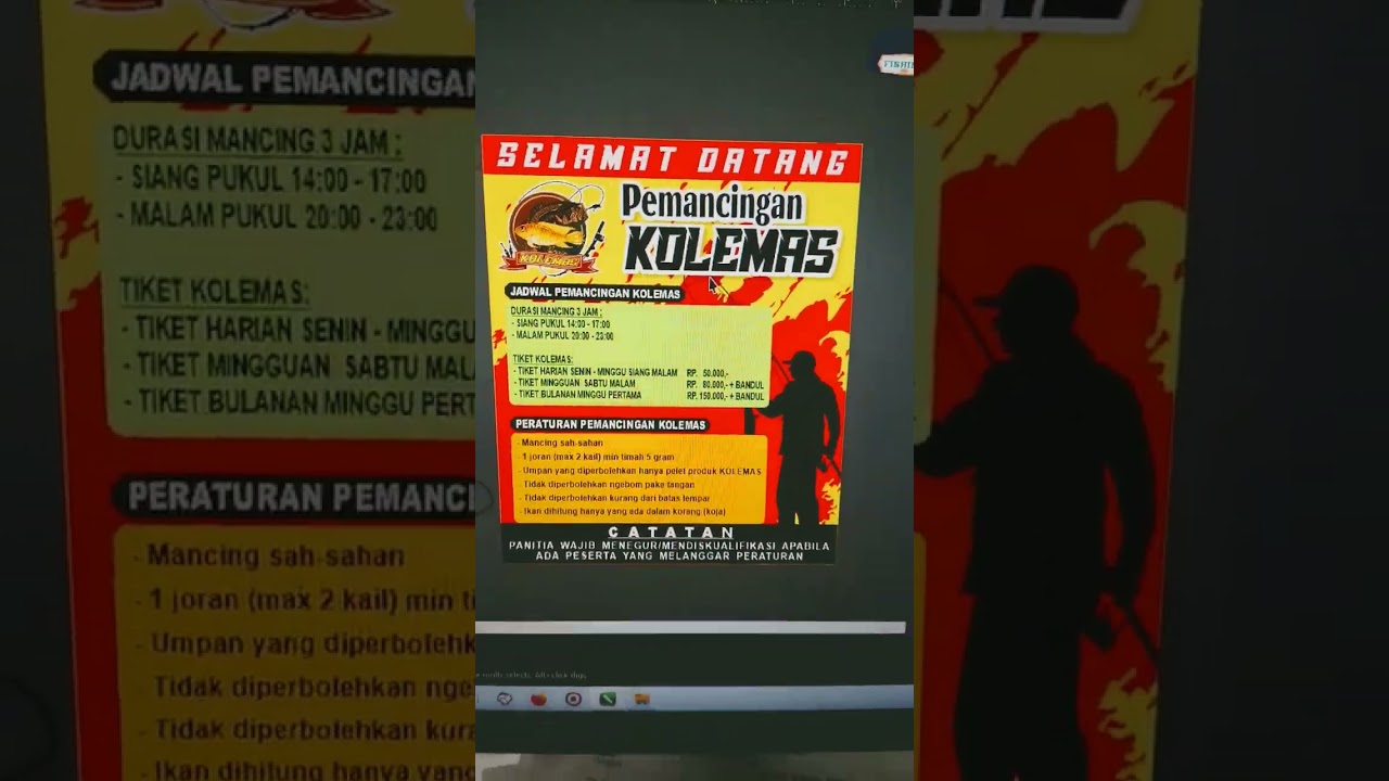 Desain Banner Kolam Pemancingan Ikan