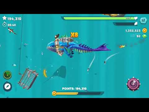 Abysshark Event (Highest score possible in one game) Hungry Shark Evolution (Quick) Gameplay