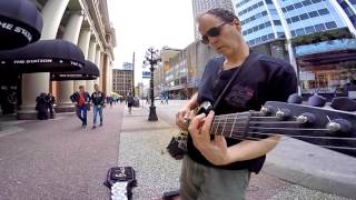 The Six Million Dollar Guitar - New kid in town - Amazing Vancouver street busker performance!