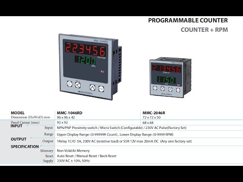 Length Line Speed Digital Counters, 230 V Ac, Model Name/Number: LCLS-64 at  Rs 2000/piece in Nashik