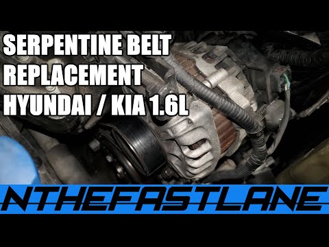 Serpentine Belt Replacement Hyundai/Kia 1.6 GDi (G4FD) Engines