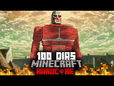 🟥I Survived 100 Days in an APOCALYPSE of TITANS in Minecraft Hardcore...This is what Happened