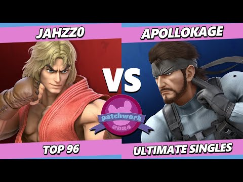 Patchwork 2024 - Jahzz0 (Ken) Vs. ApolloKage (Snake) Smash Ultimate - SSBU